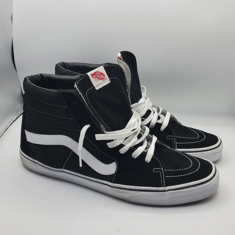 Sk8-Hi Black White Classic Sneakers Men Size 14